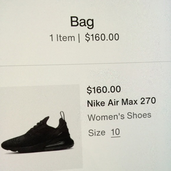 Nike 270 women’s sz 10 worn once - Picture 1 of 8